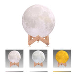 LUMINÁRIA LUA CHEIA - LED E TOUCH - IMPRESSÃO 3D