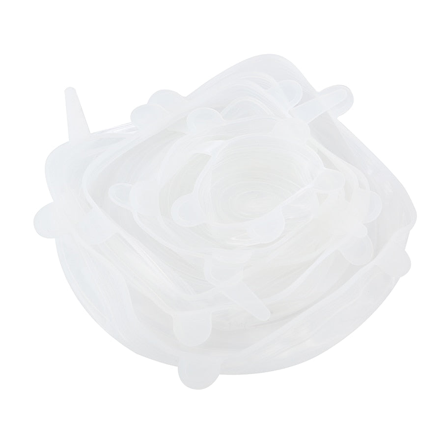 CONJUNTO 6 TAMPAS DE SILICONE UNIVERSAL