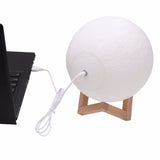 LUMINÁRIA LUA CHEIA - LED E TOUCH - IMPRESSÃO 3D