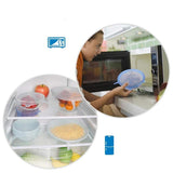 CONJUNTO 6 TAMPAS DE SILICONE UNIVERSAL